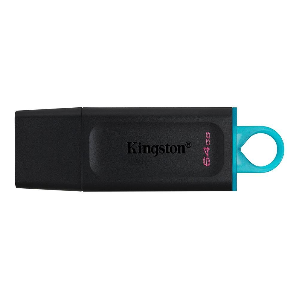Pen Drive Kingston Exodia 64GB Preto/Azul DTX/64GBi - Mega Market