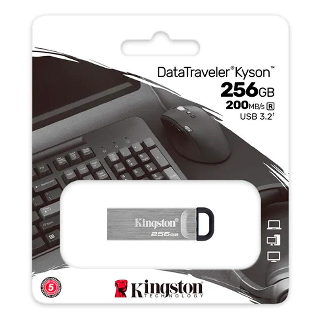 Pen Drive Kingston Kyson 256GB USB Geração1 - DTKN/256GBi - Mega Market