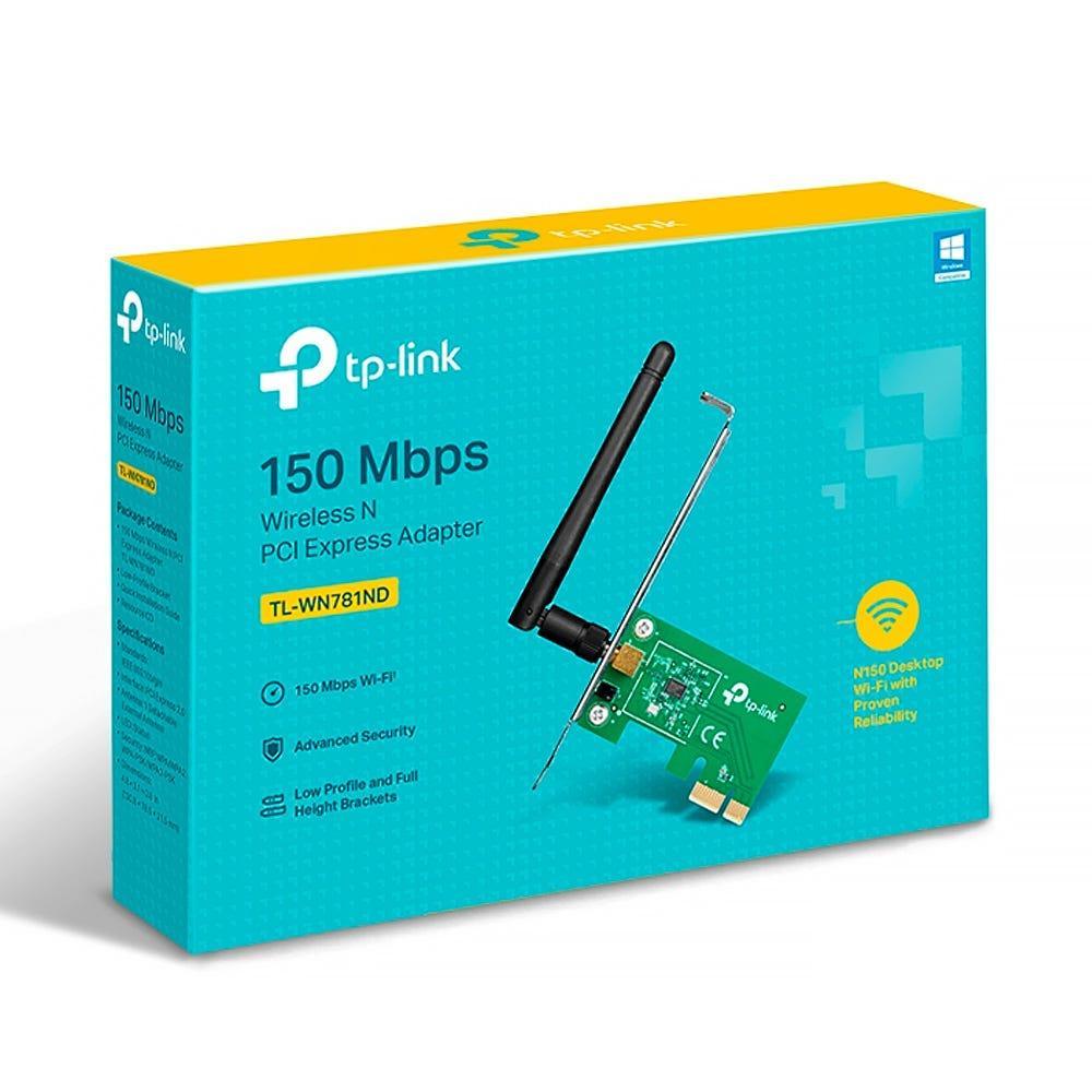 Placa de Rede TP-LINK 150Mbps PCI Express Wireles TL-WN781ND - Mega Market