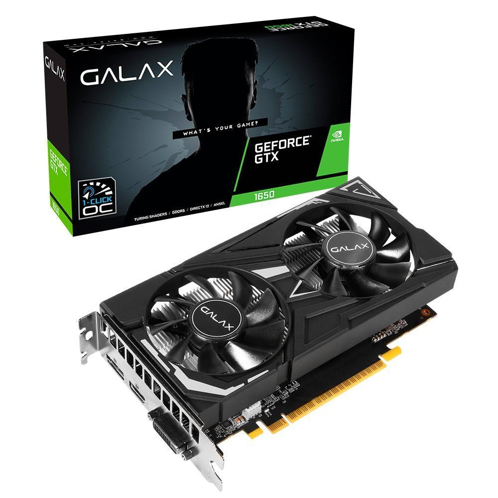 Placa de Vídeo Galax GeForce GTX 1650 EX 4GB - 65SQL8DS66E6I - Mega Market