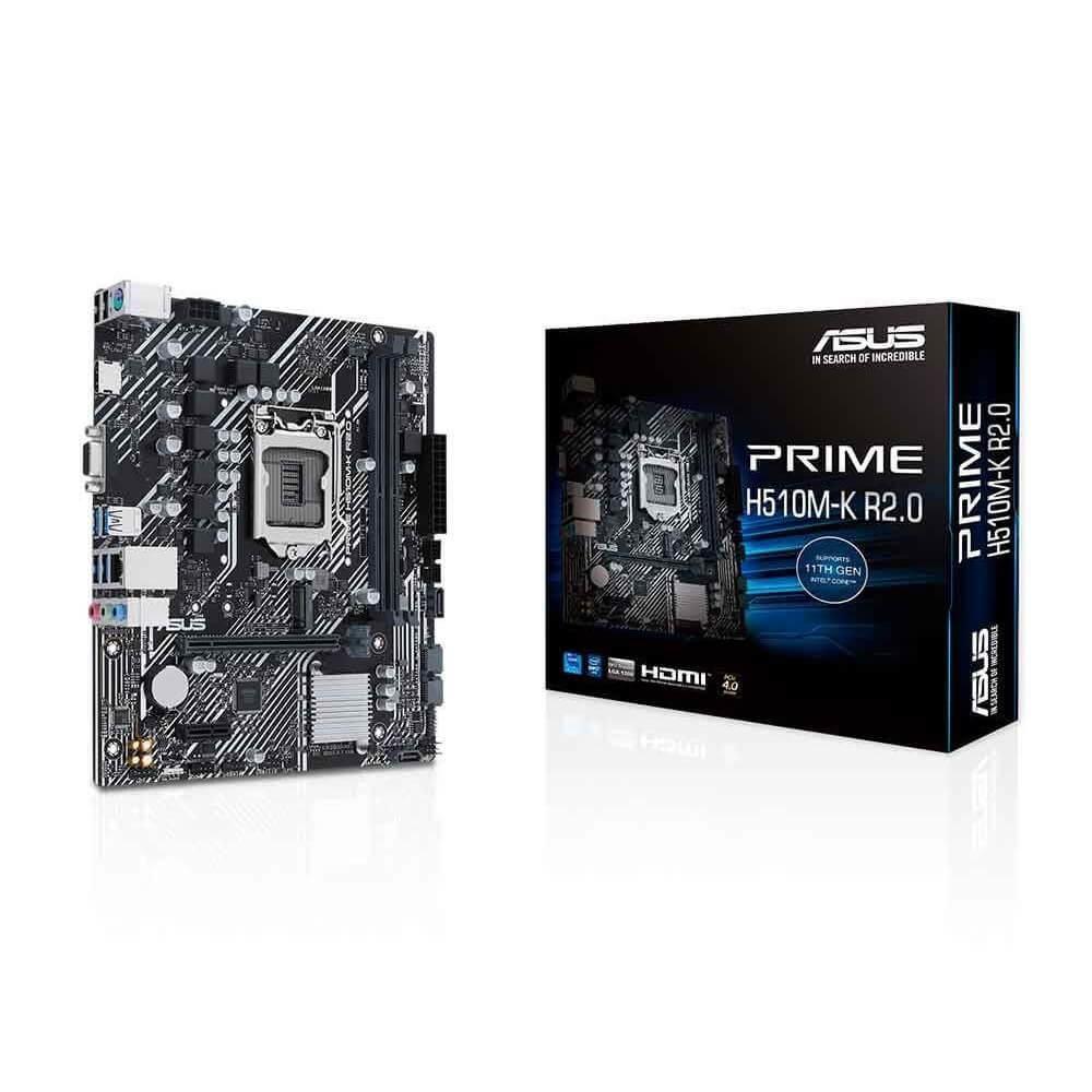 Placa Mãe Asus PRIME H510M-K R2.0 90MB1E80-M0EAY0i - Mega Market