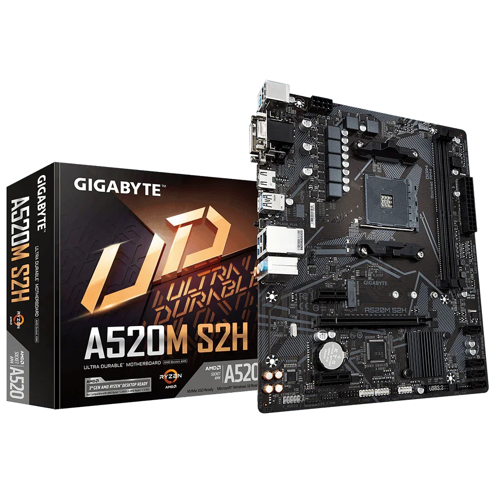 Placa Mãe Gigabyte AMD - A520M S2H - Mega Market