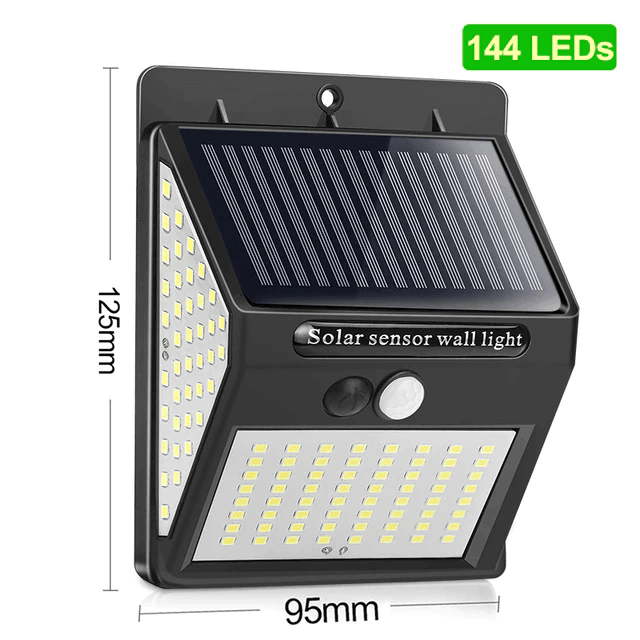 Refletor Solar LuxMax® 144 LEDs Ultra Potente - Mega Market