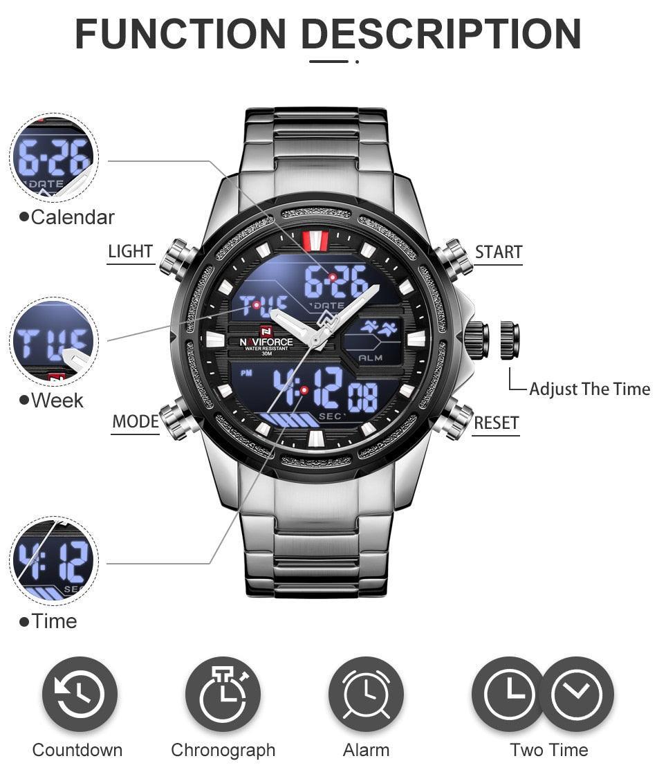 Relógio Digital NAVIFORCE - Mega Market