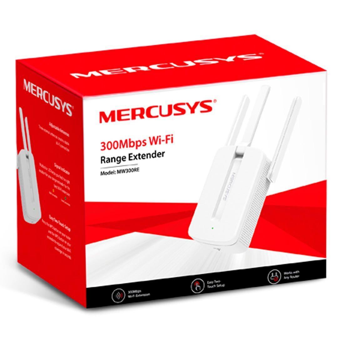 Repetidor MERCUSYS Wi-Fi 300Mbps MW300RE - MW300RE - Mega Market