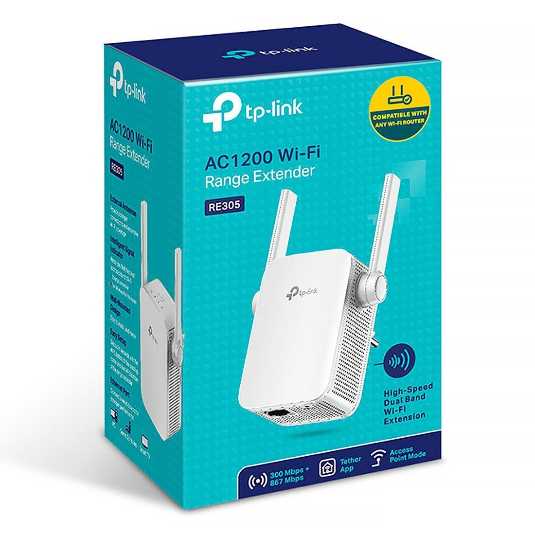 Repetidor TP-LINK Wi-Fi AC1200mbps 2ANT EXTERNAS RE305 - Mega Market
