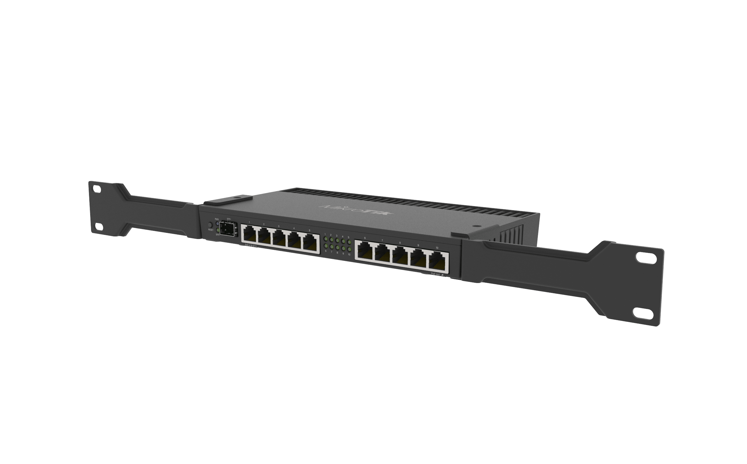 Roteador Mikrotik Gigabit 10P +1 SFP+ - RB4011iGS+RM - Mega Market