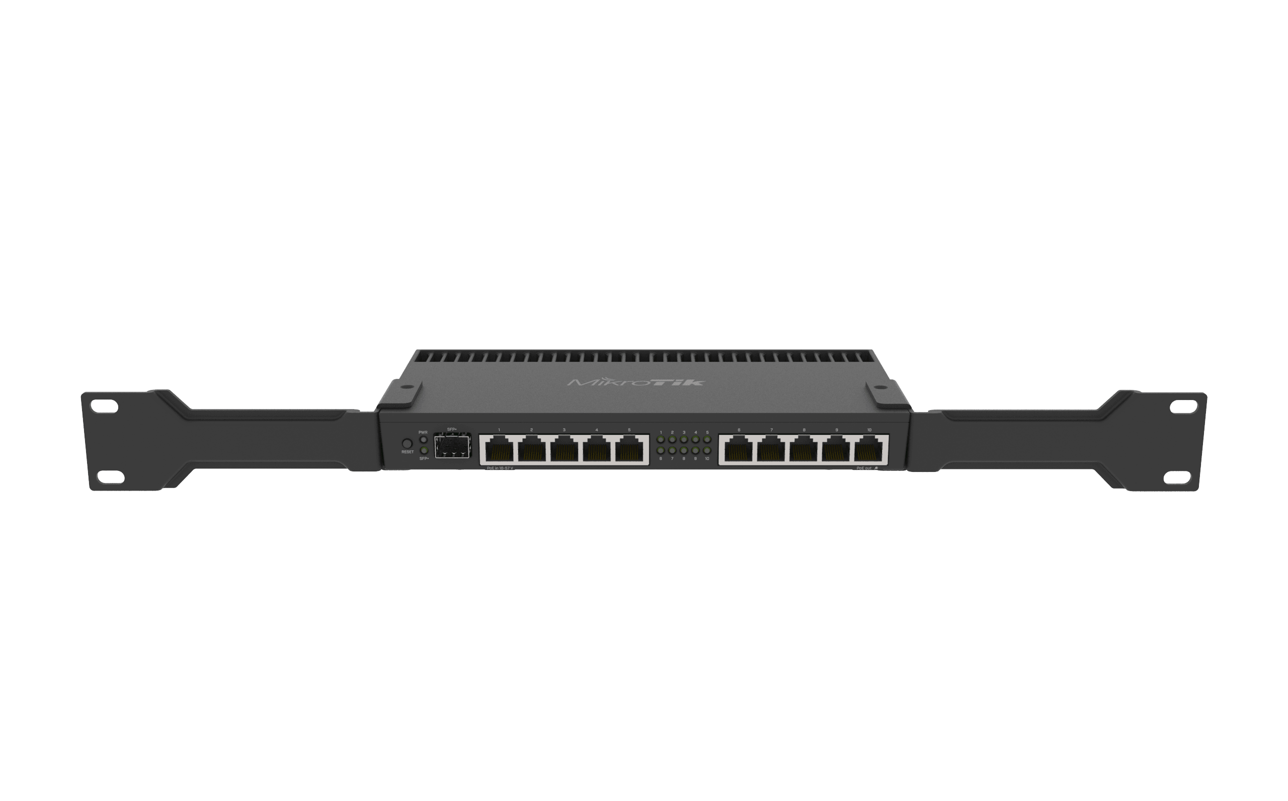 Roteador Mikrotik Gigabit 10P +1 SFP+ - RB4011iGS+RM - Mega Market