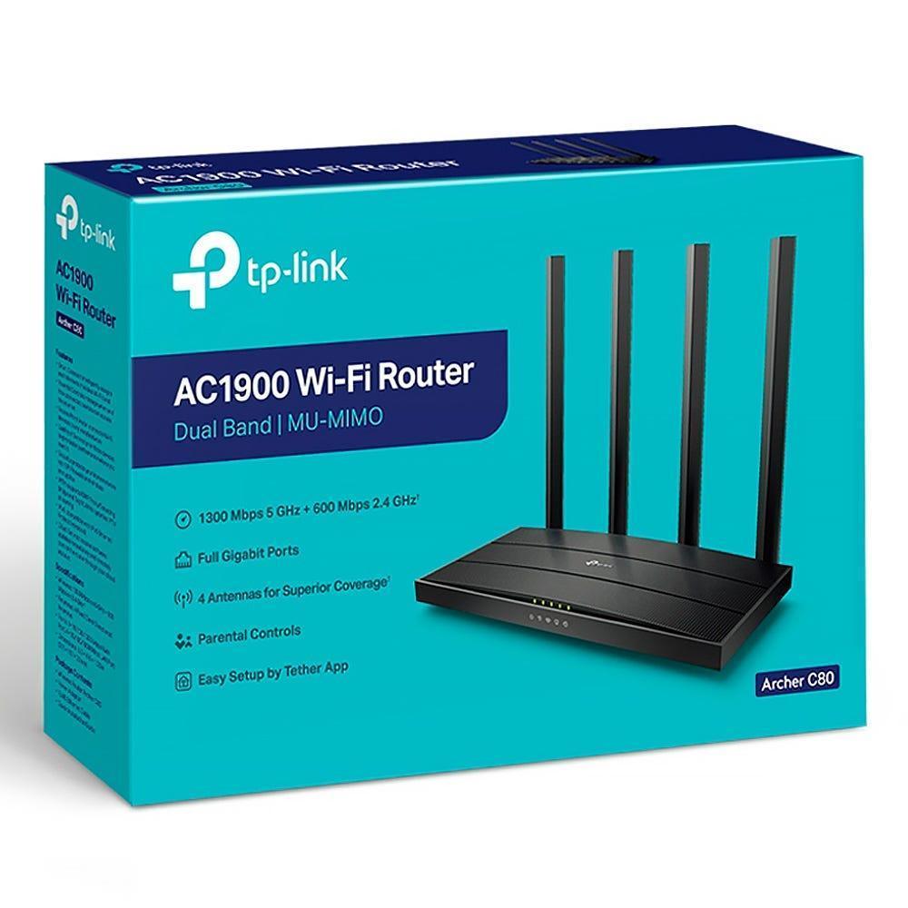 Roteador TP-LINK Wireless AC1900 Gigabit - Archer C80 - Mega Market