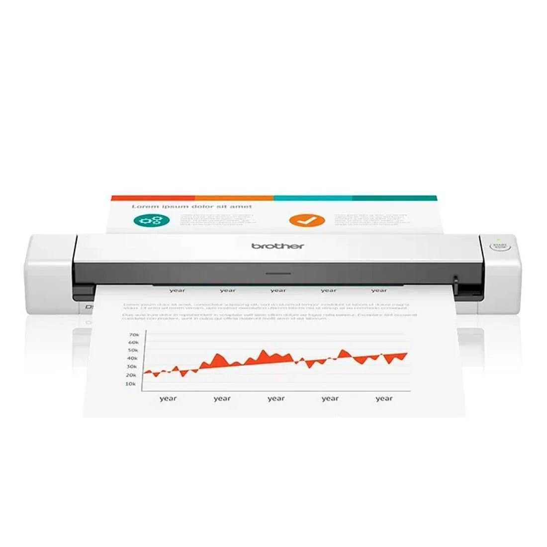 Scanner Brother Portátil A4 USB 15 ppm DS640 - Mega Market