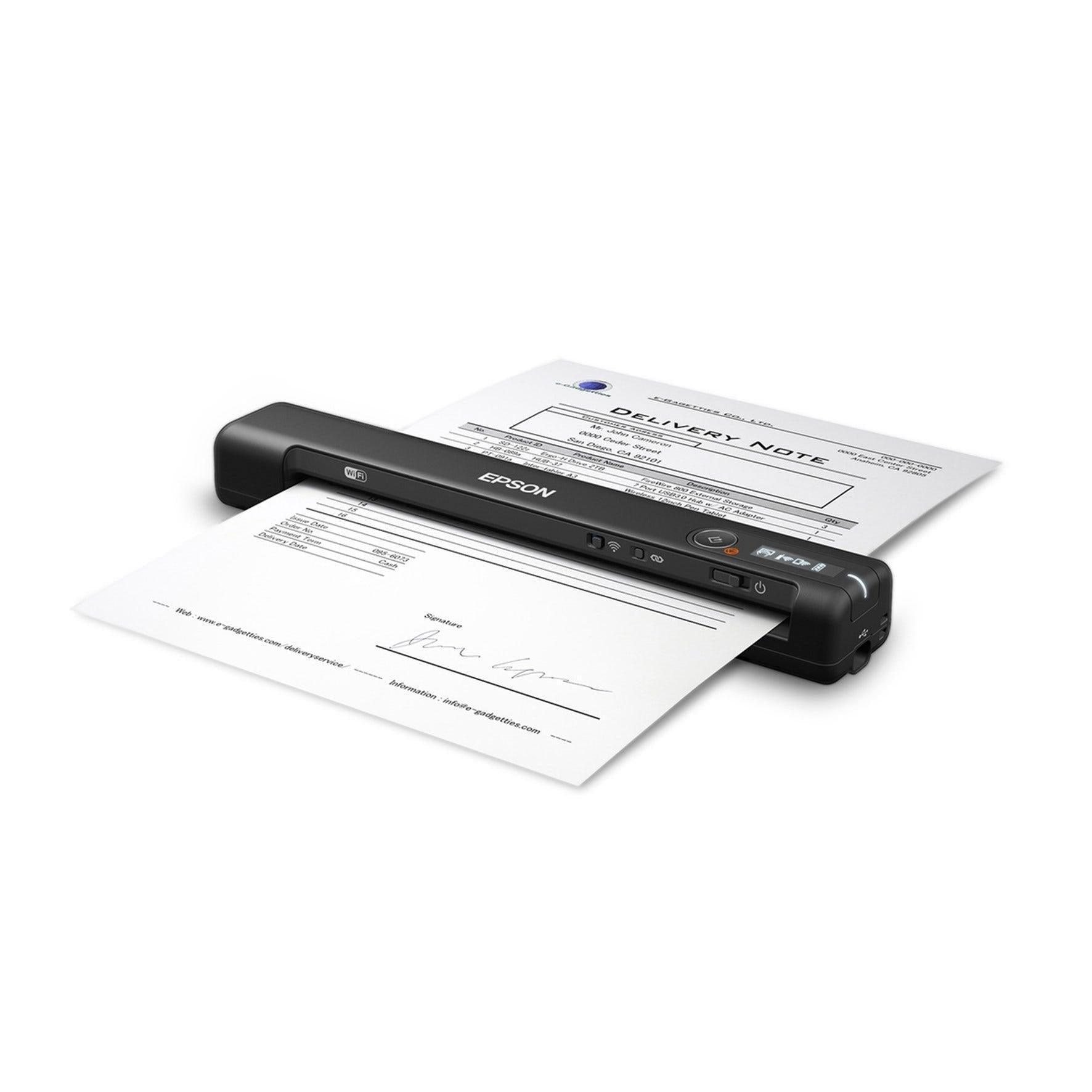 Scanner Epson WorkForce ES60W OCR ADF Wi-Fi - B11B253201 - Mega Market