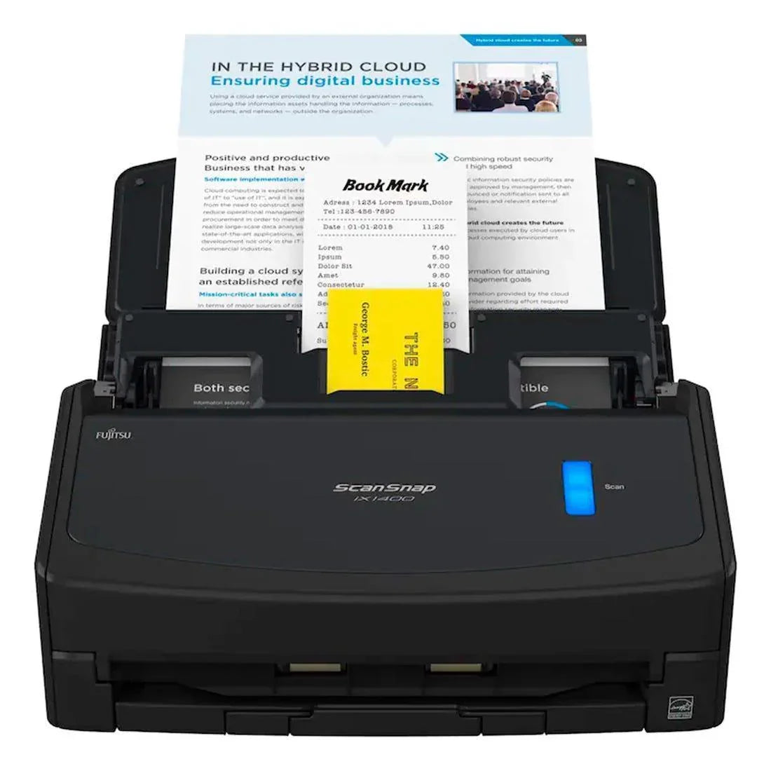 Scanner Fujitsu iX1400 Preto 40ppm A4 CG01000-300001 - Mega Market