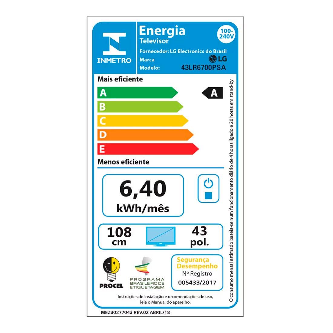 Smart TV LG 43" LED FHD Pro - 43LR671C0SA.AWZ - Mega Market