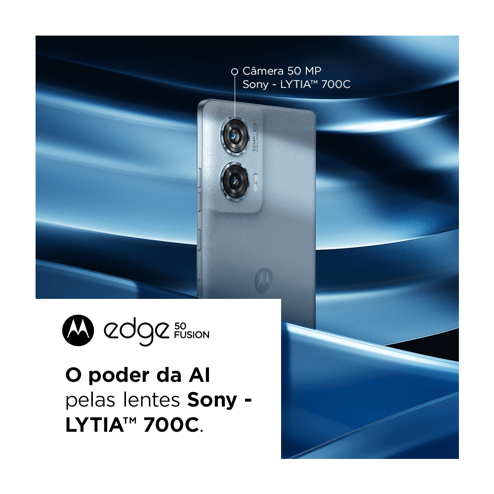 Smartphone Motorola Edge 50 Fusion Azul 5G 256GB - PB1W0000BR - Mega Market