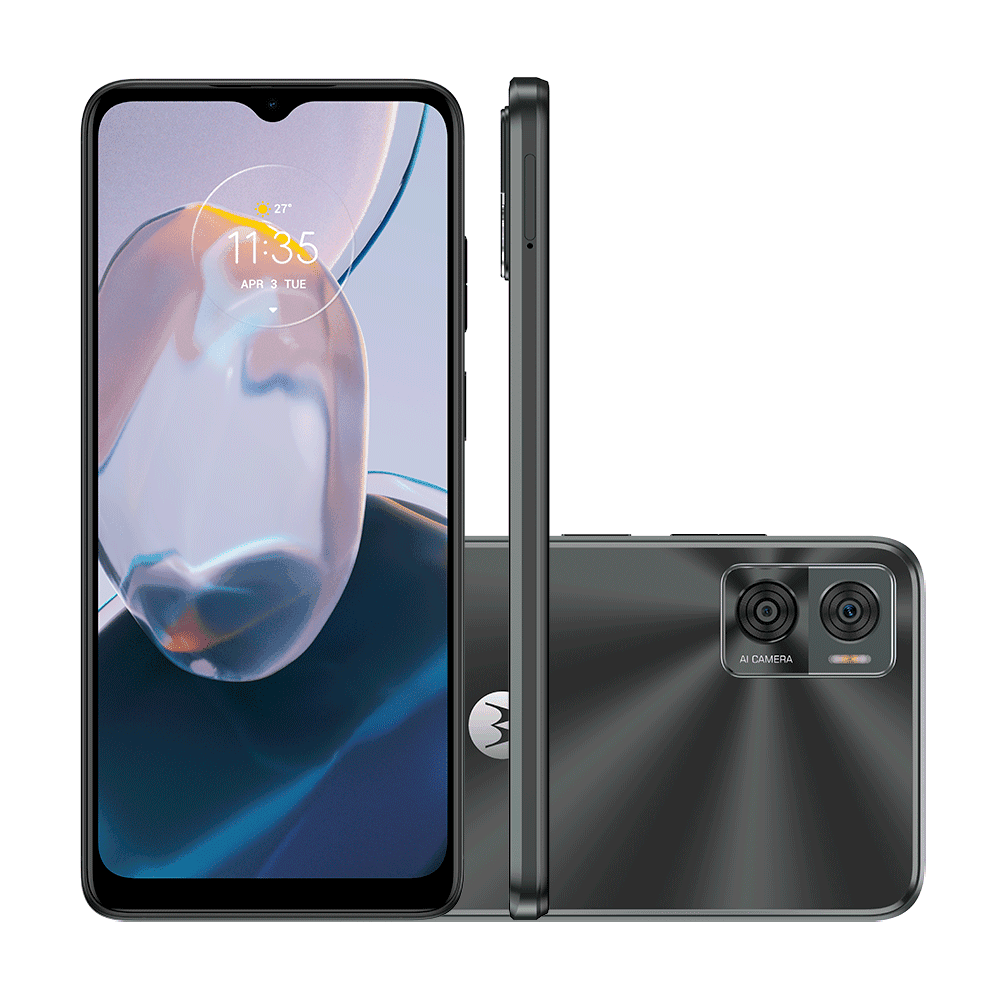 Smartphone Motorola XT2239-16 E22 Grafite 32GB PAVV0000BR - Mega Market