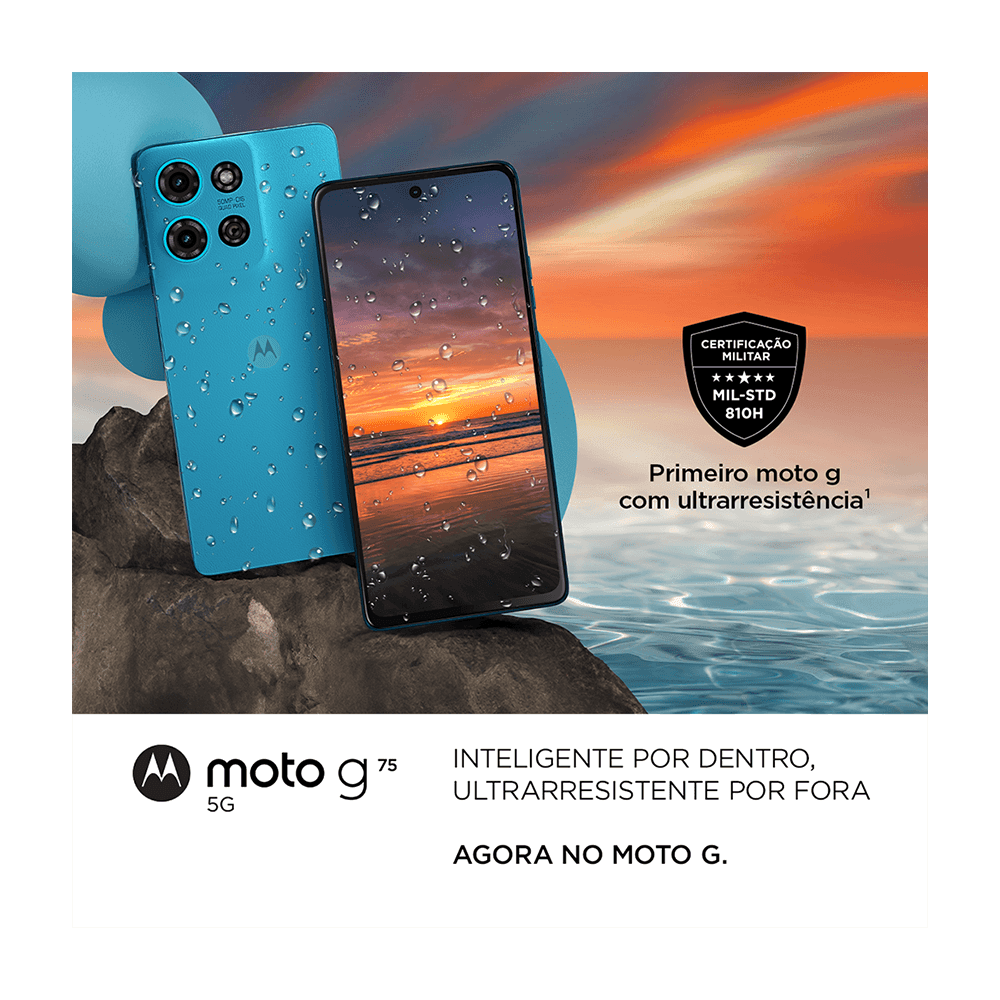 Smartphone Motorola XT2437-1 G75 Preto 5G 256GB - PB3X0003BR - Mega Market