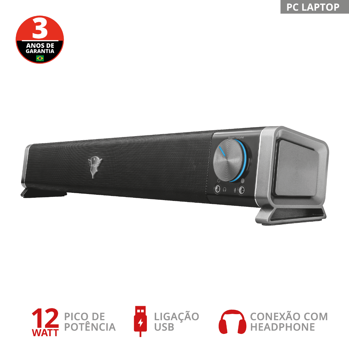 Soundbar Trust GXT 618 Asto TV e PC 22209i - Mega Market