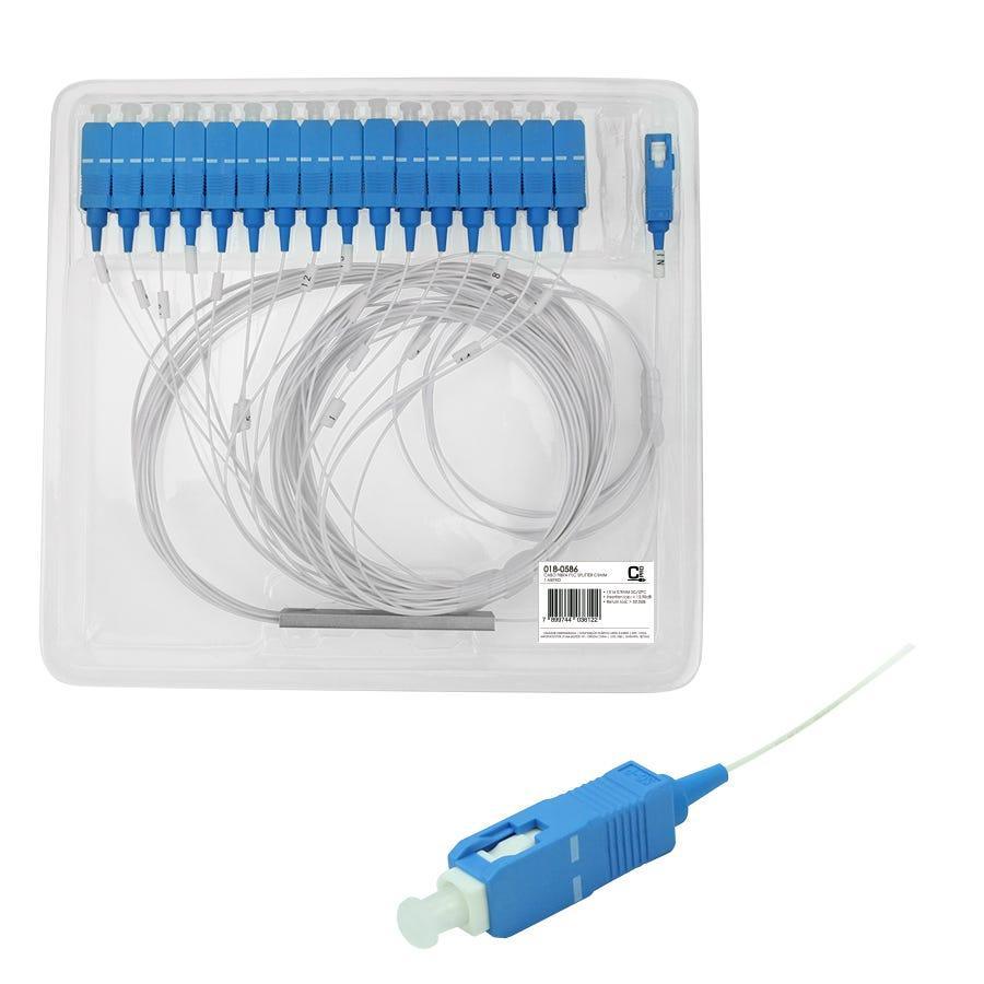 Splitter PLC CONNECT PRO 0.9mm 1X16 SC/UPC 1M 018-0586 - Mega Market