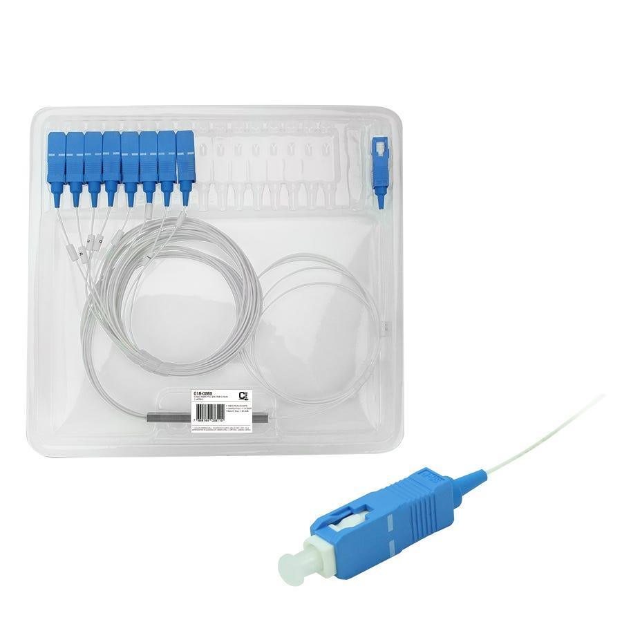 Splitter PLC CONNECT PRO 0.9mm 1X8 SC/UPC 1M 018-0585 - Mega Market