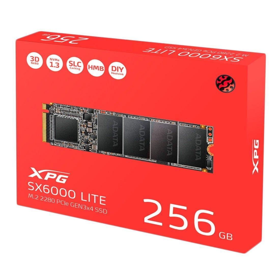 SSD Adata XPG SX6000 256GB M.2 PCIe NVMe - ASX6000LNP256GTI - Mega Market
