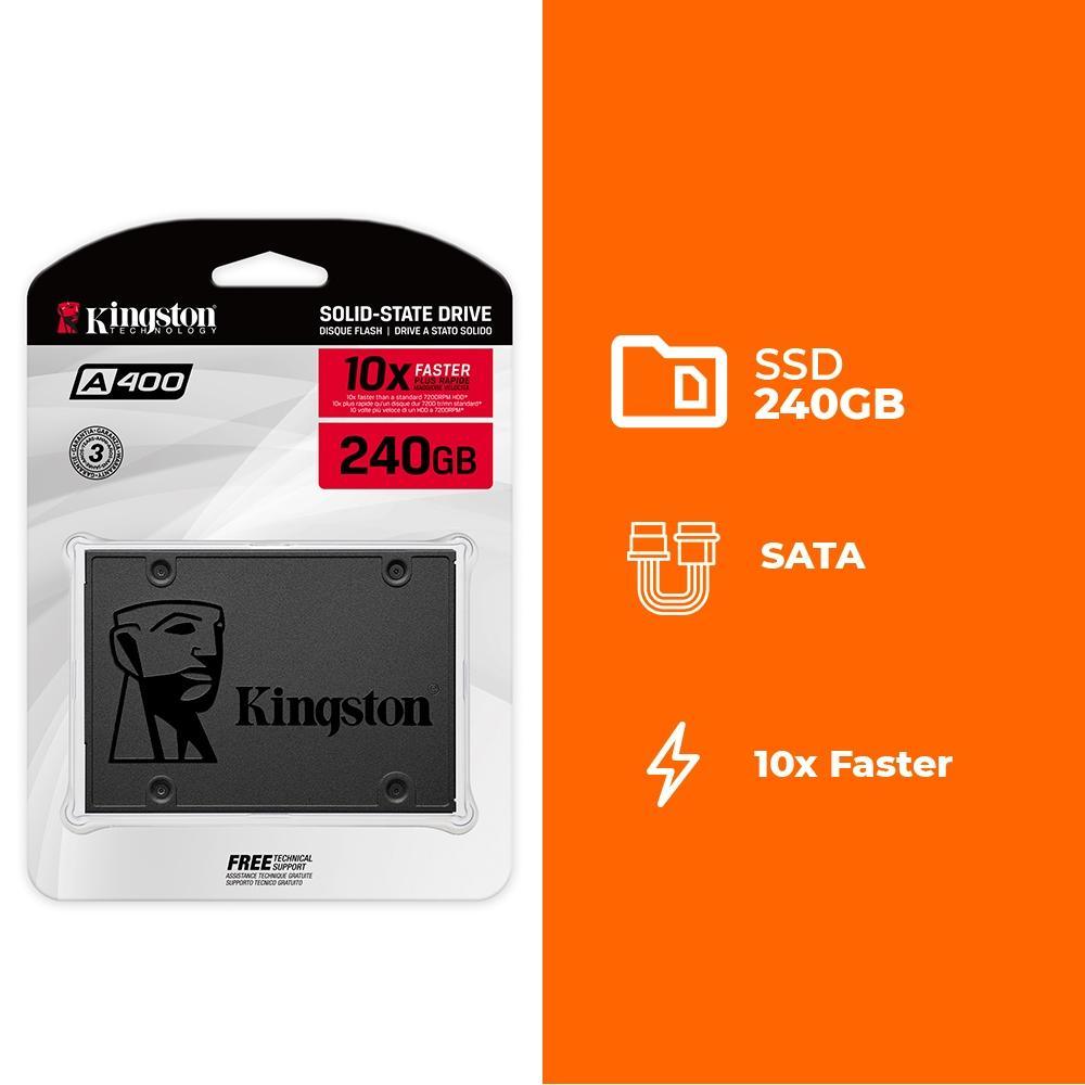 SSD Kingston 240 GB A400 SATA SA400S37/240Gi - Mega Market