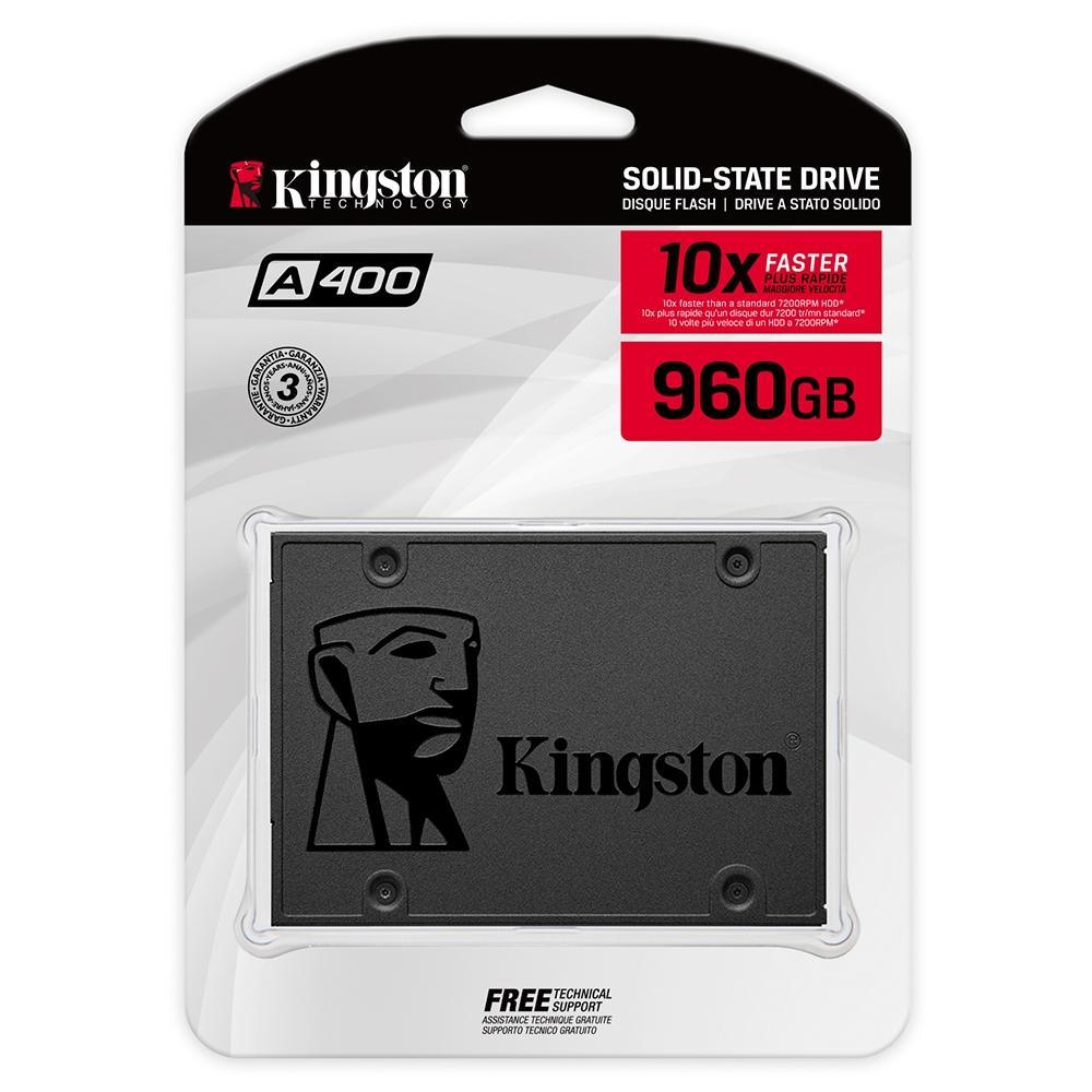 SSD Kingston 960GB SATA 3 2.5" 450/500 MB/s SA400S37960Gi - Mega Market