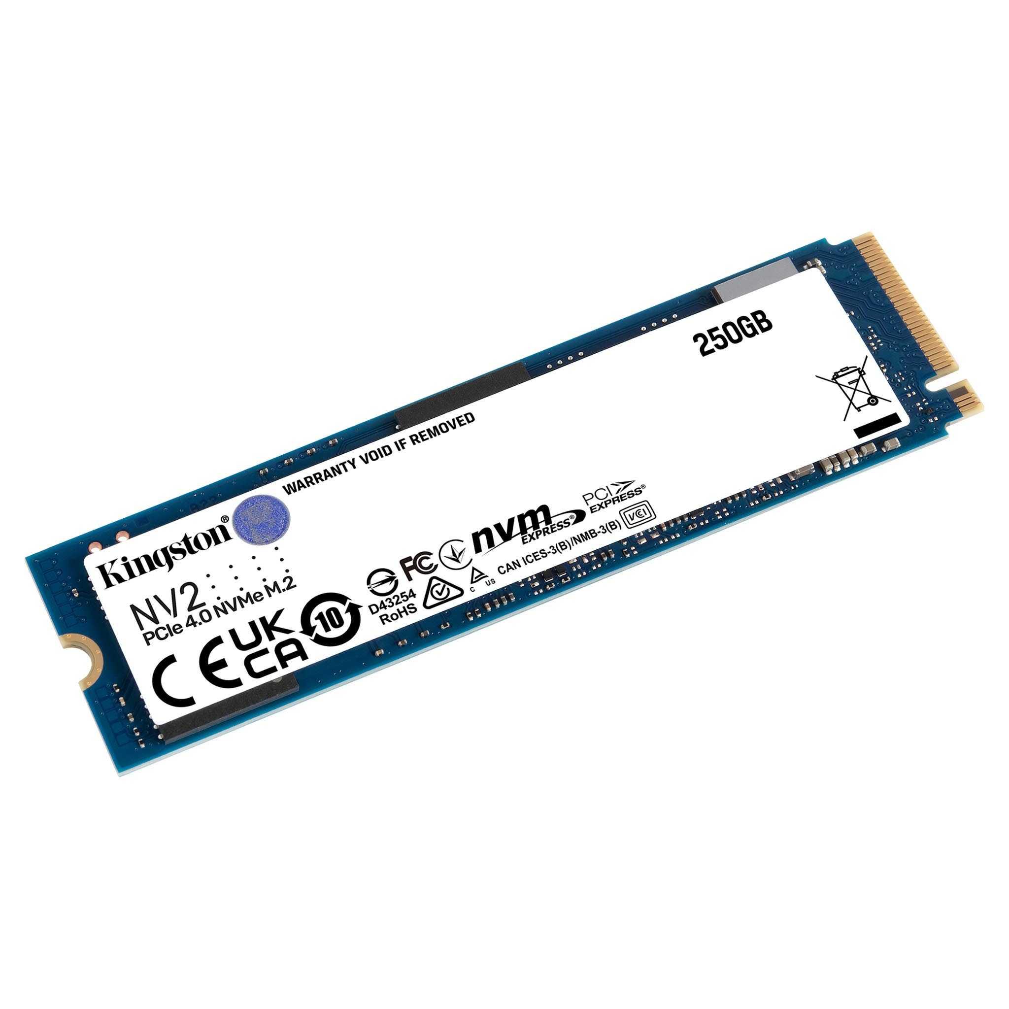 SSD Kingston NV2 250GB M.2 2280 NVMe PCIe SNV2S/250Gi - Mega Market