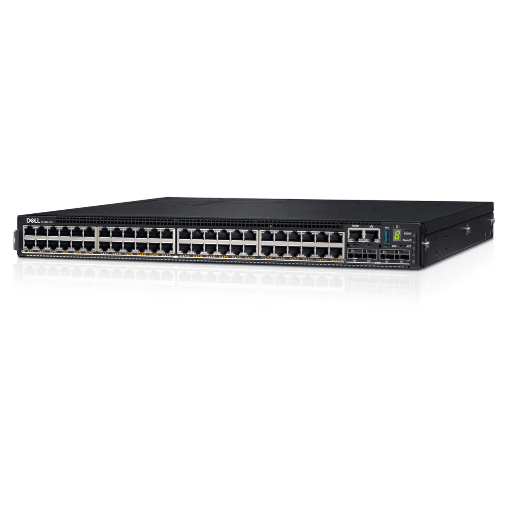 Switch Dell E3248P-ON 48x1G RJ-45 30W PoE 4x10G SFP+ 2x100G QSFP28 1xAC PSU Enterprise SONiC Lite - 210-BMYC-VJD9 - Mega Market
