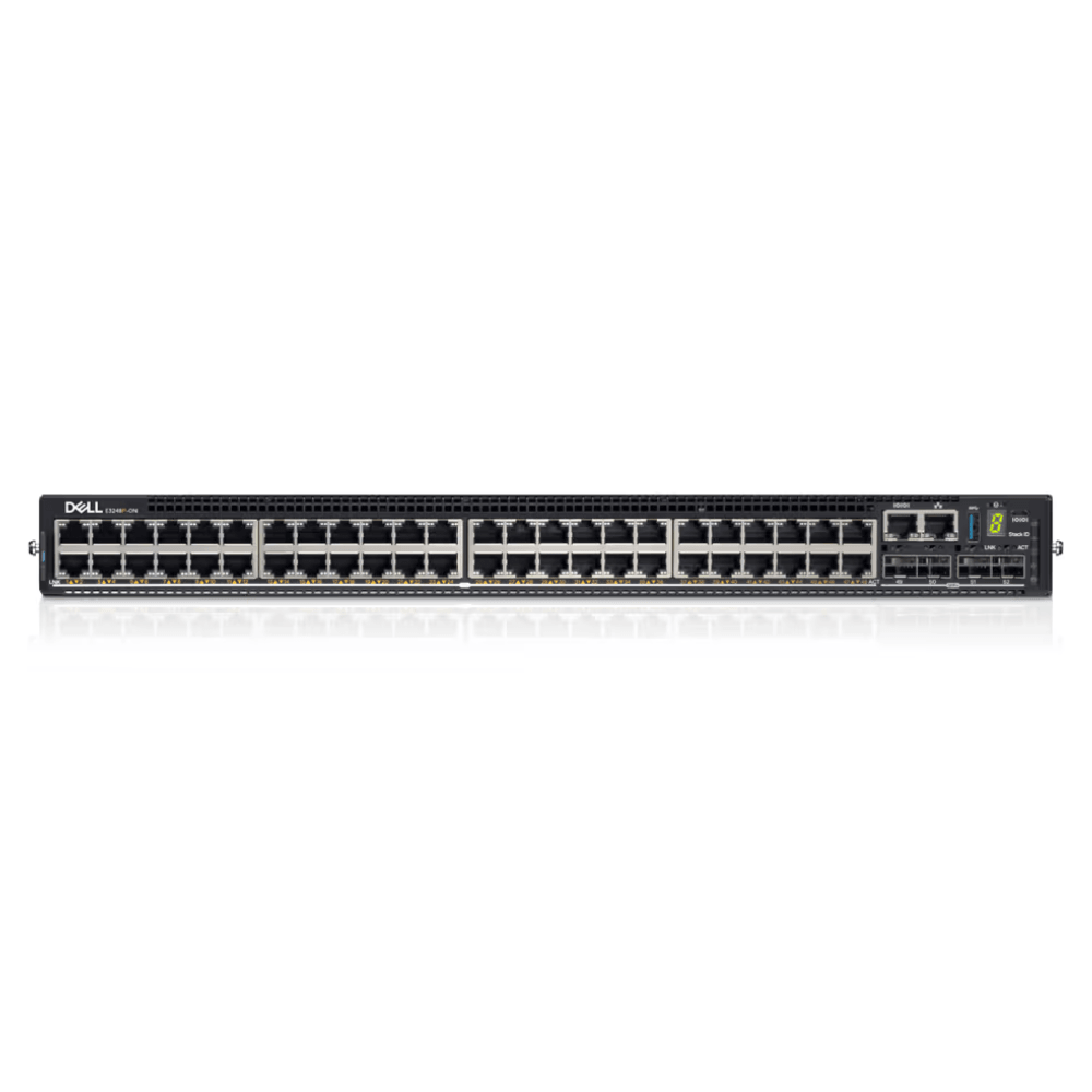 Switch Dell E3248P-ON 48x1G RJ-45 30W PoE 4x10G SFP+ 2x100G QSFP28 1xAC PSU Enterprise SONiC Lite - 210-BMYC-VJD9 - Mega Market