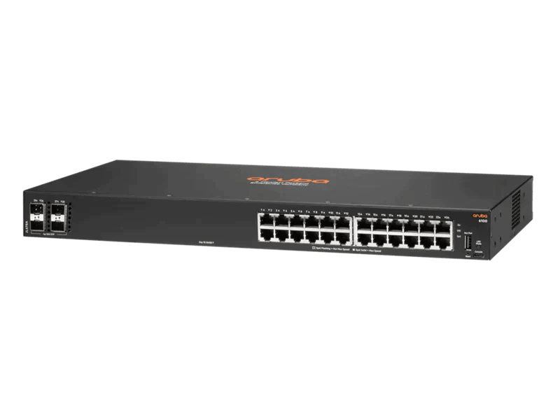 Switch HPE Aruba 6100 24G 4SFP+ - JL678A I - Mega Market