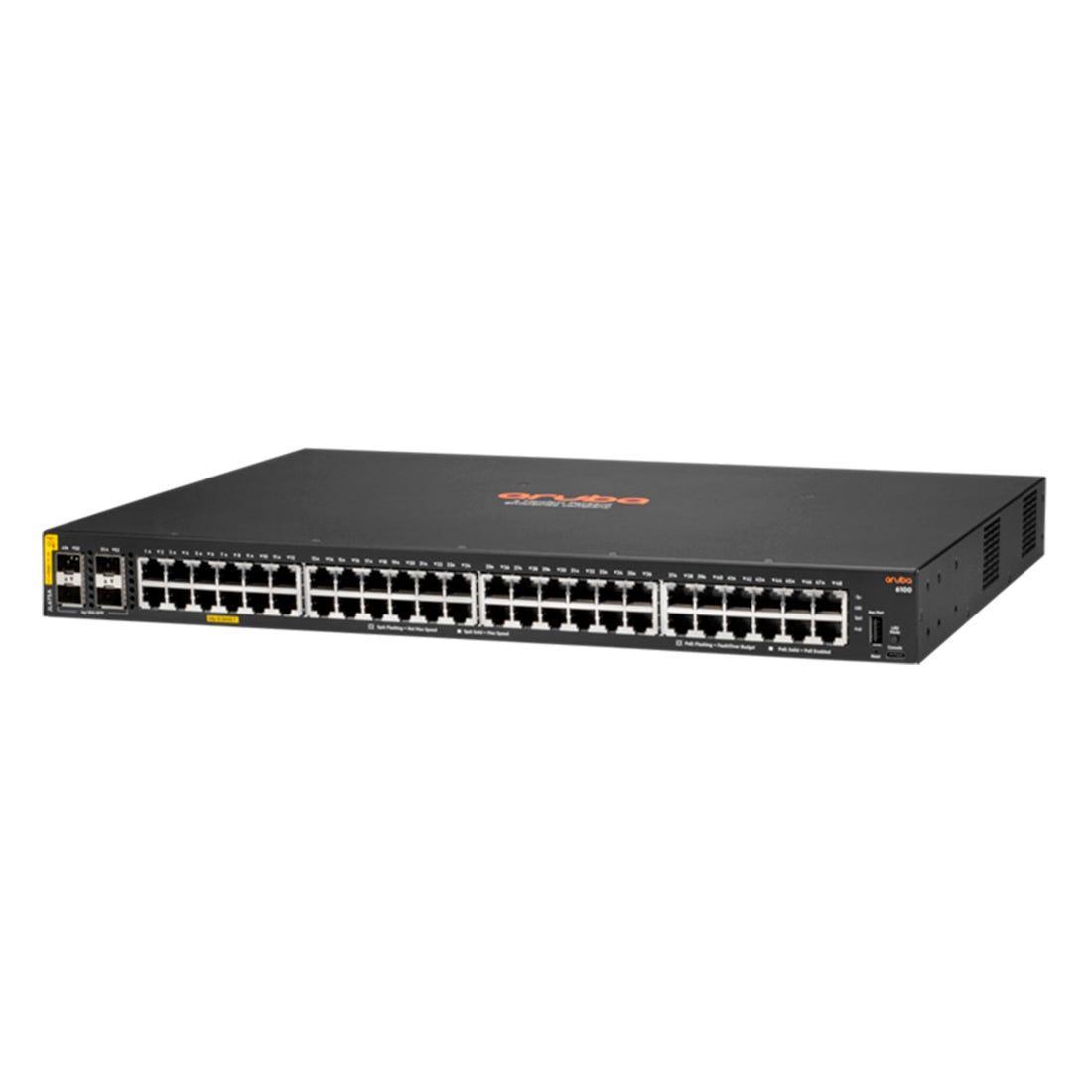Switch HPE Aruba 6100 48G 4SFP+ CL4 - JL675A I - Mega Market