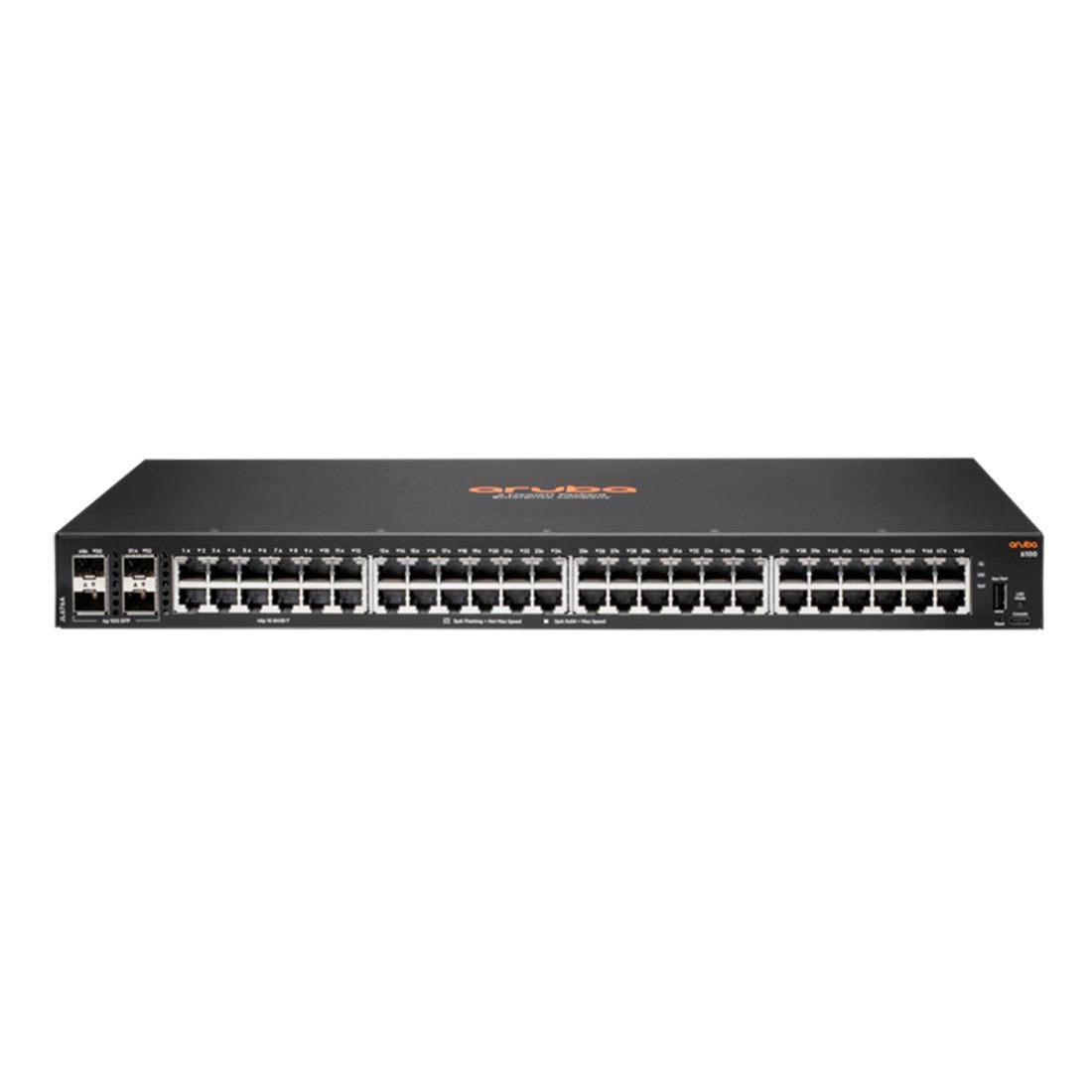 Switch HPE Aruba 6100 48G 4SFP+ - JL676A I - Mega Market