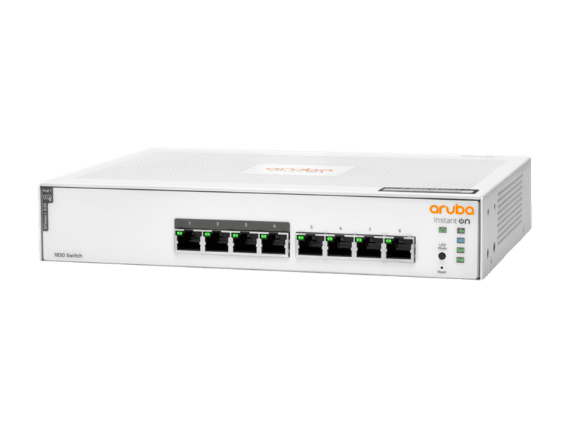 Switch HPE Aruba Instant On 1830 8G 65W Sw - JL811A - Mega Market