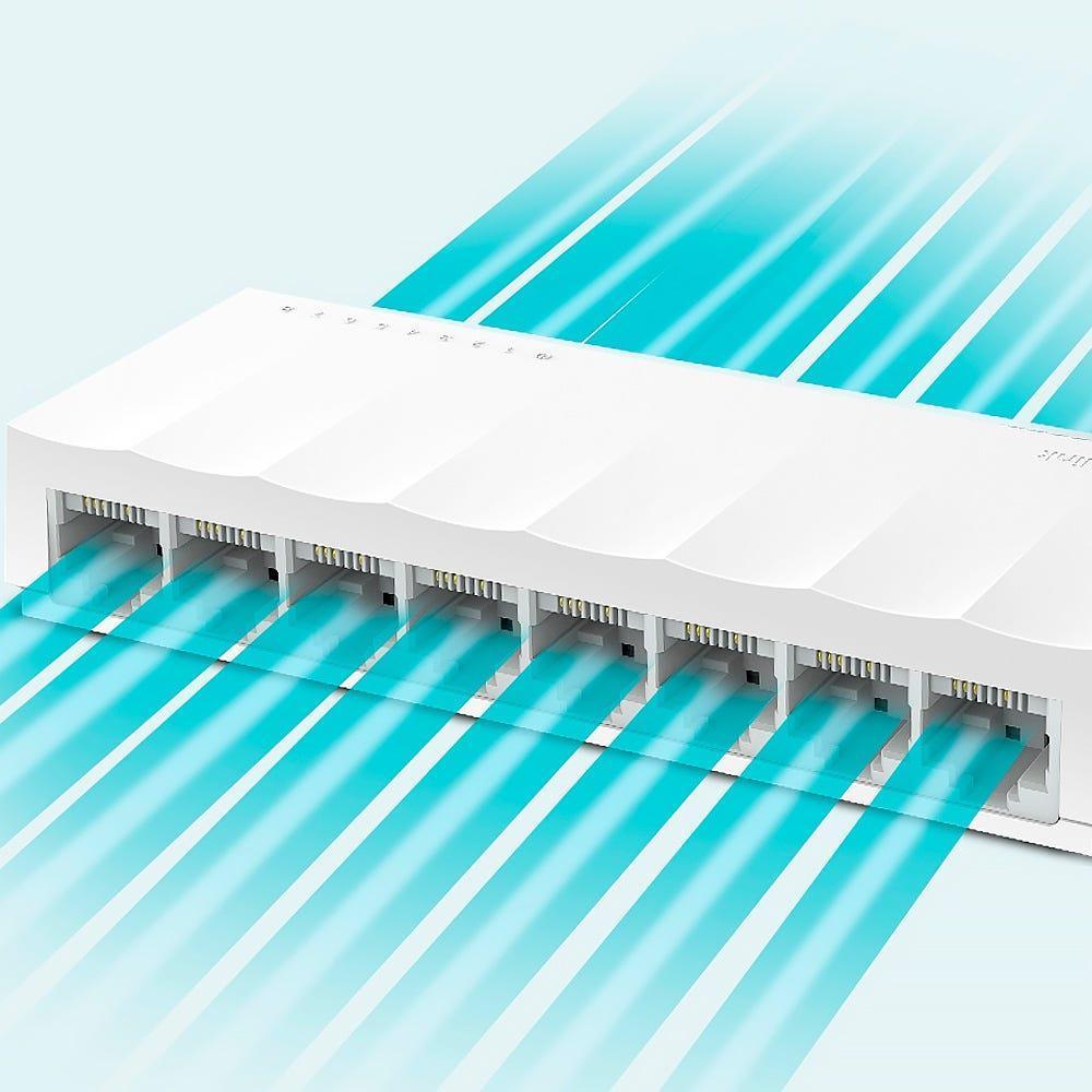 Switch TP-LINK 8 Portas 10/100 Mbps - LS1008 - Mega Market