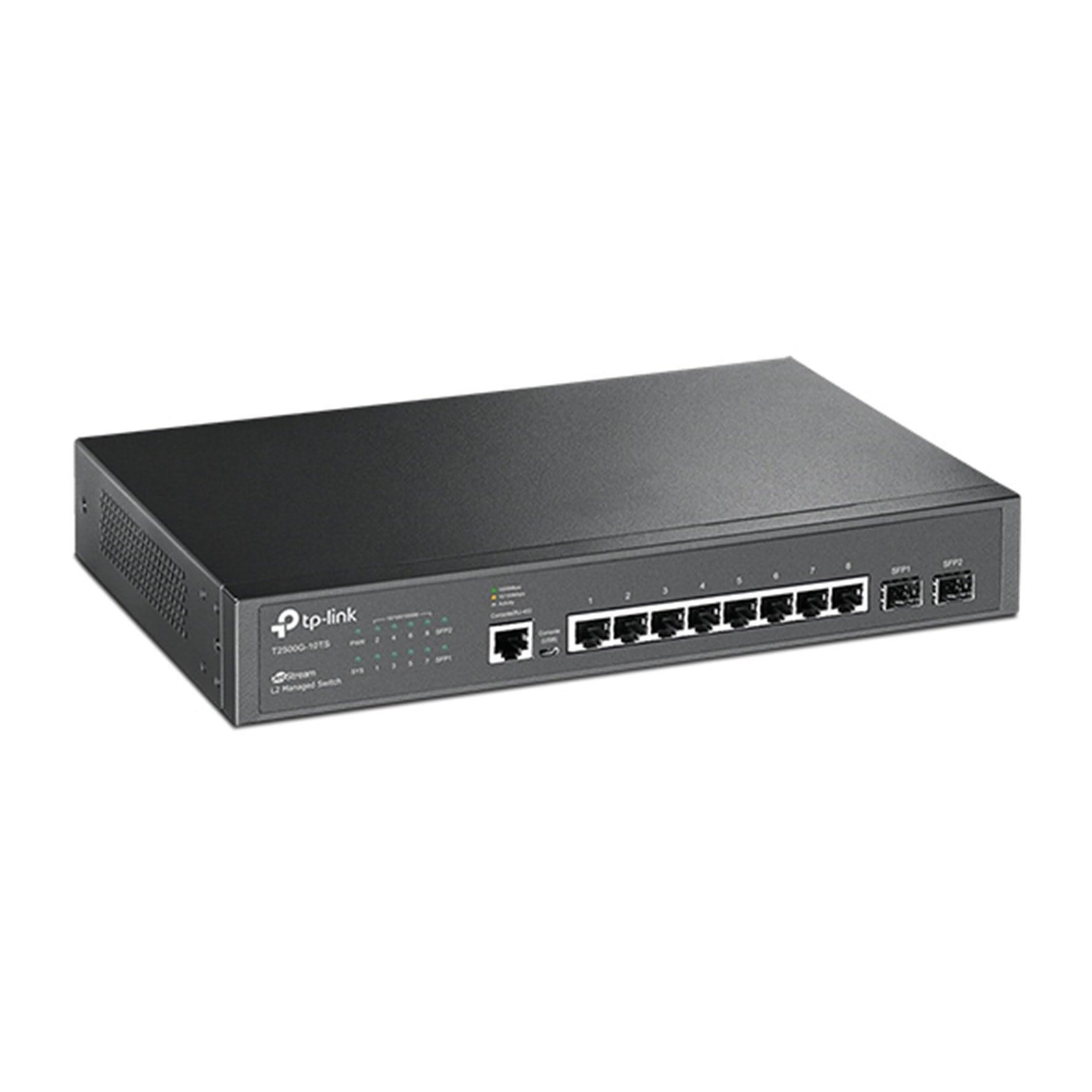 Switch TP-LINK Gerenciável Gigabit 8 Portas 2 SFP - TL-SG3210 - Mega Market