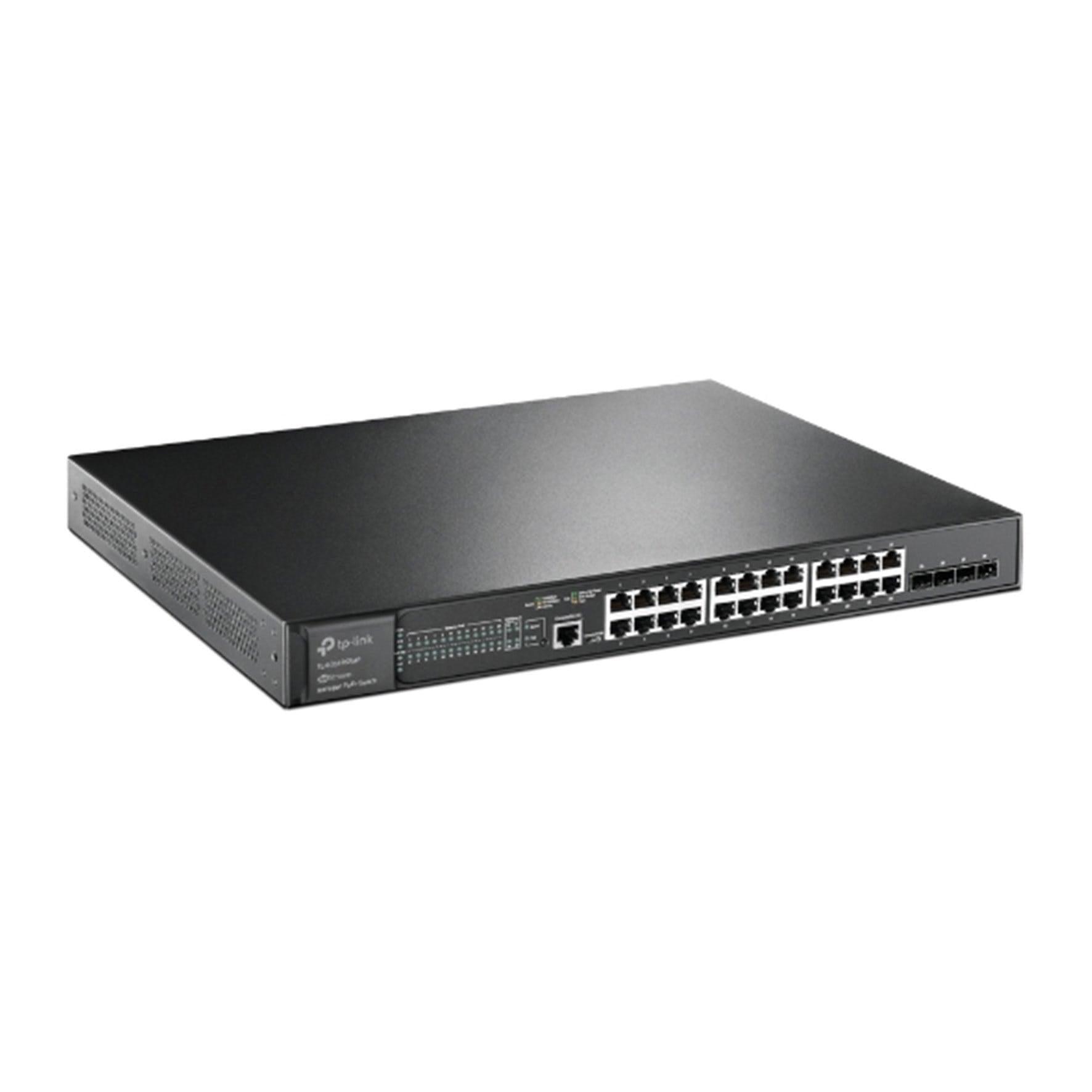 Switch TP-LINK Gigabit 24 Portas PoE+ 4 SFP 10G TL-SG3428XMP - Mega Market