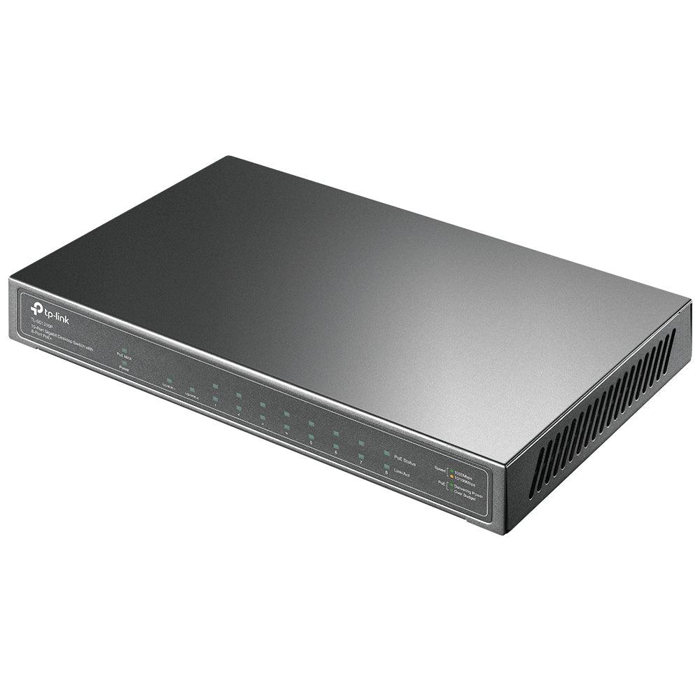 Switch TP-LINK Mesa Gigabit 10 Port w/8 Port PoE+ TL-SG1210P - Mega Market