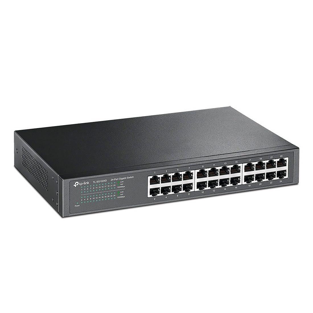 Switch TP-LINK Mesa/Rack 24 Portas Gigabit TL-SG1024D - Mega Market