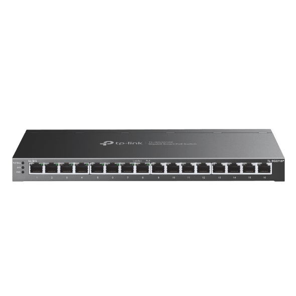 Switch TP-LINK Smart de 16 Portas Gigabit 8 Portas PoE - SG2016P - Mega Market
