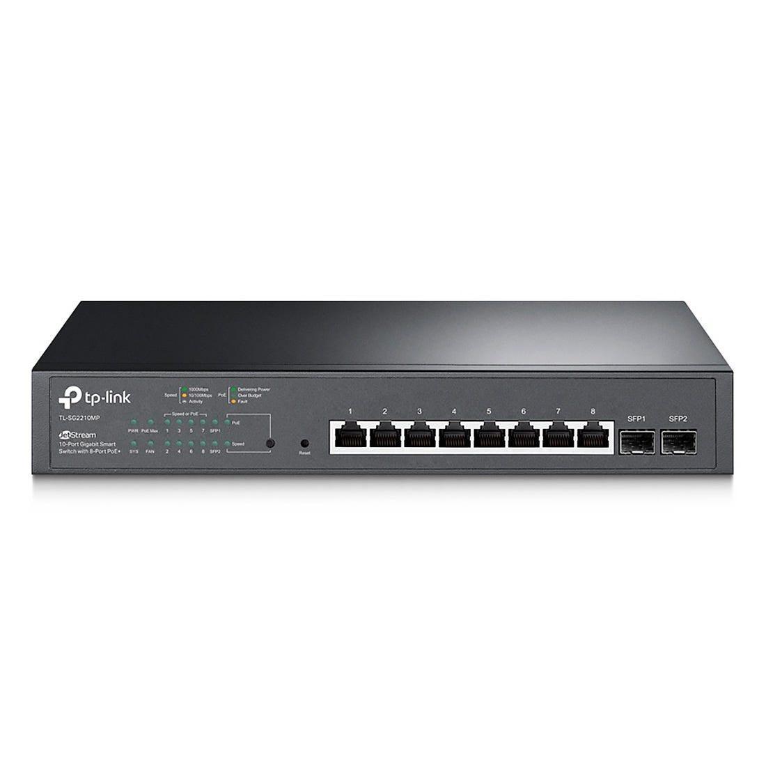 Switch TP-LINK Smart Gigabit 8 Portas PoE+ 2 SFP - TL-SG2210MP - Mega Market