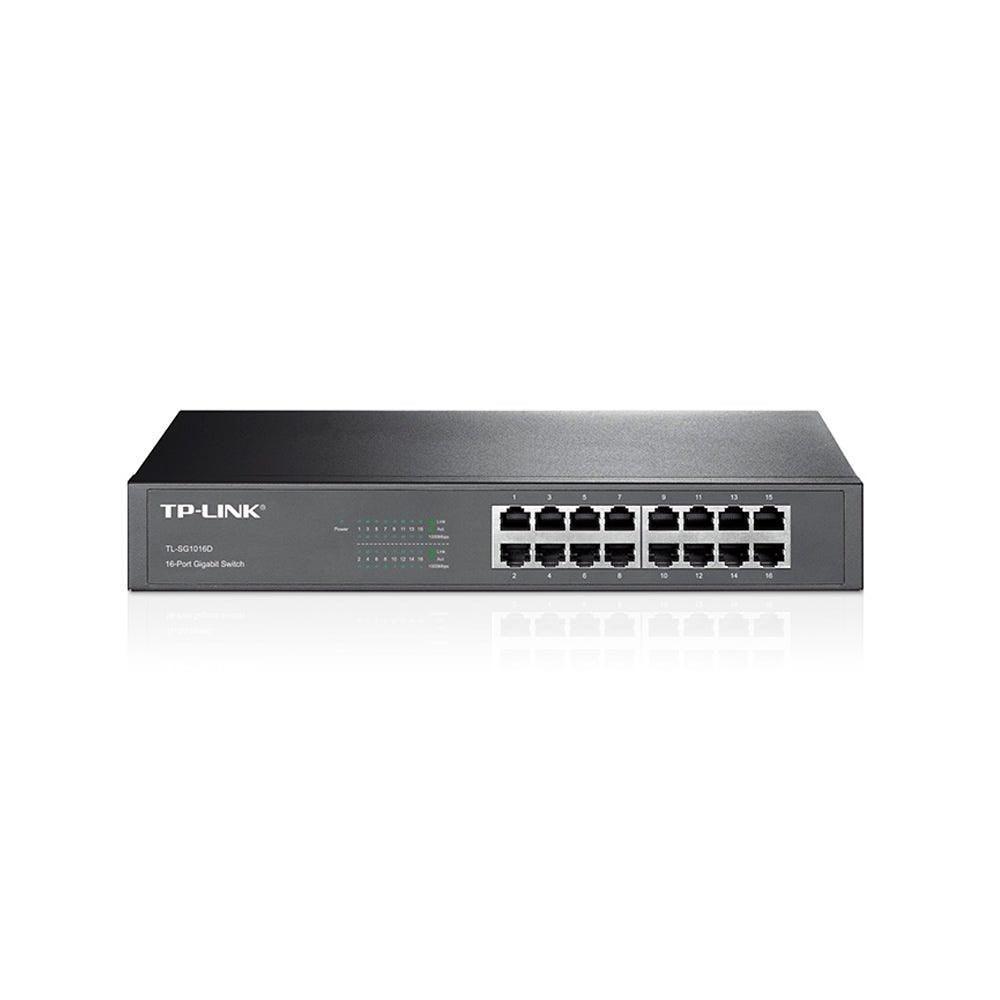 Switch TP-Link TL-SG1016D 16p 10/100/1000 Mbps - TL-SG1016D - Mega Market