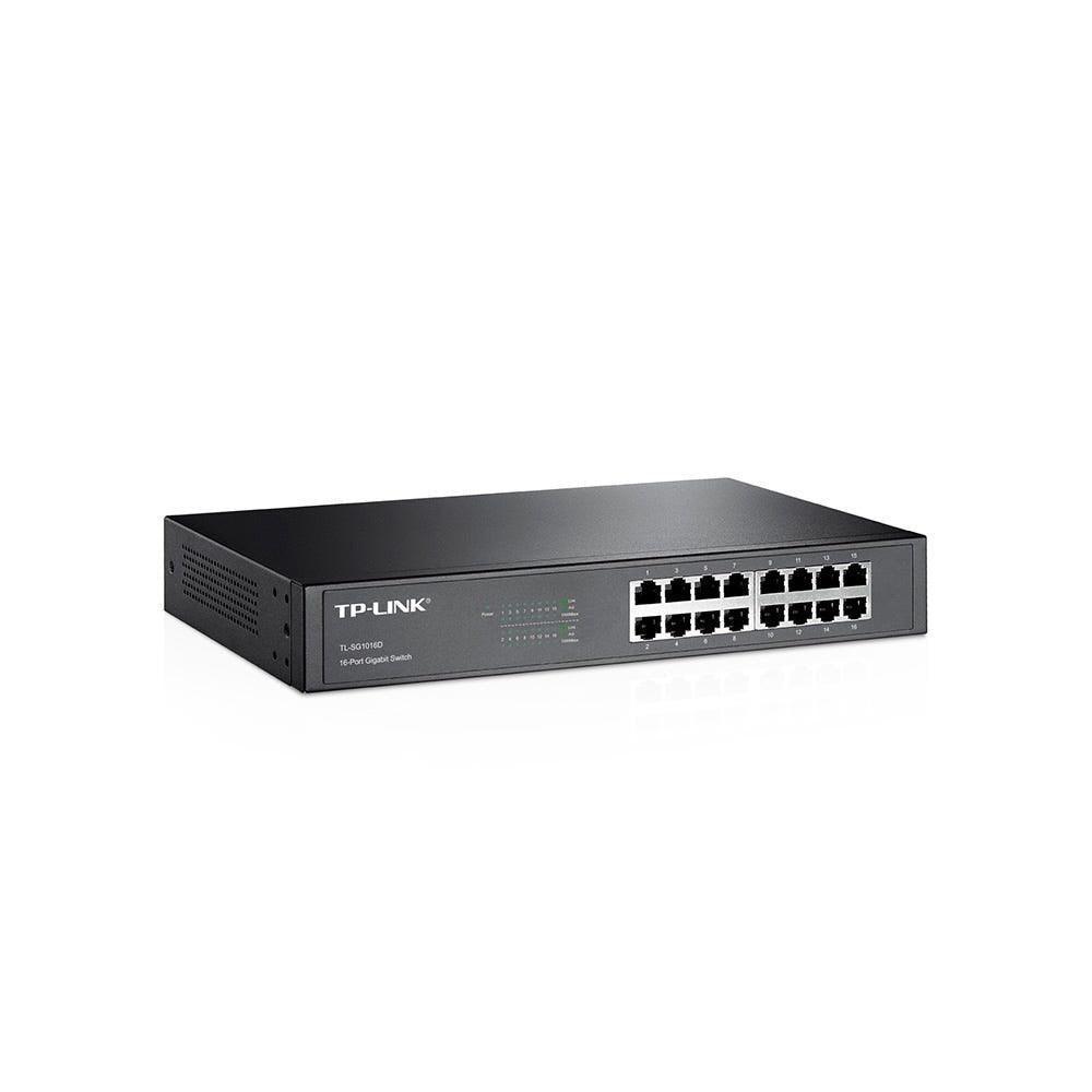 Switch TP-Link TL-SG1016D 16p 10/100/1000 Mbps - TL-SG1016D - Mega Market