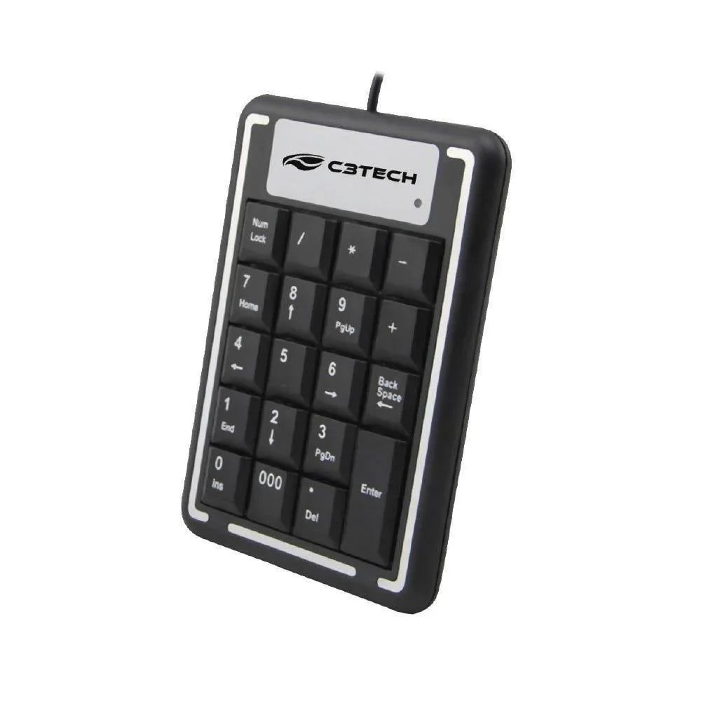 Teclado C3 Tech Numérico USB KN-11BK - Mega Market