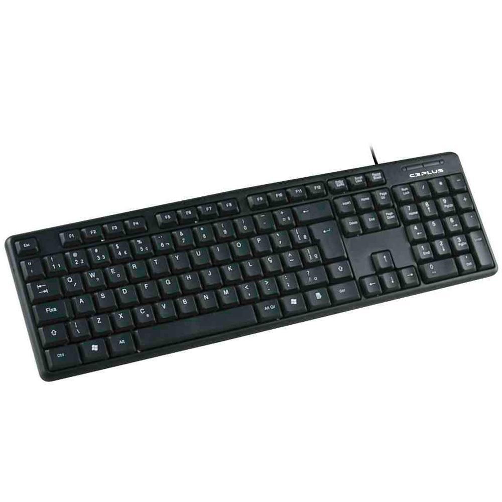 Teclado C3 Tech USB Black KB-15BK - Mega Market