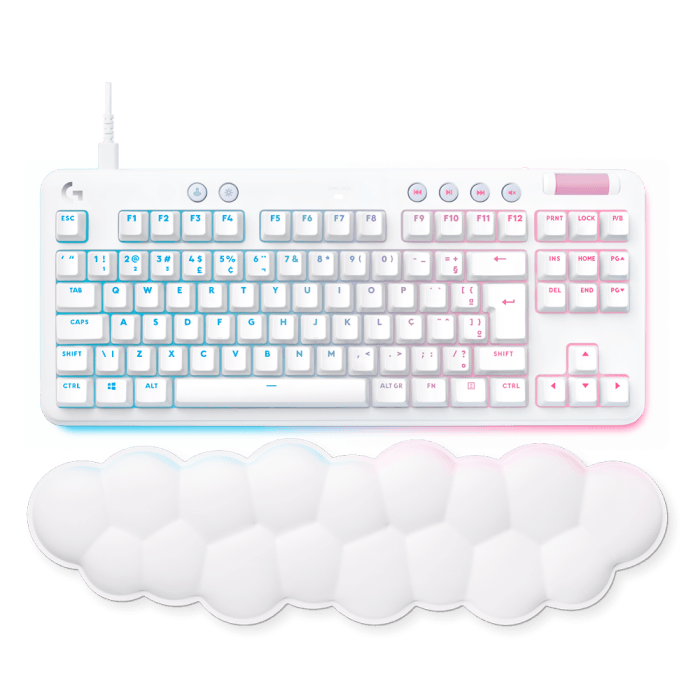 Teclado Gamer Logitech G713 Mecânico Branco USB - 920-010701 - Mega Market
