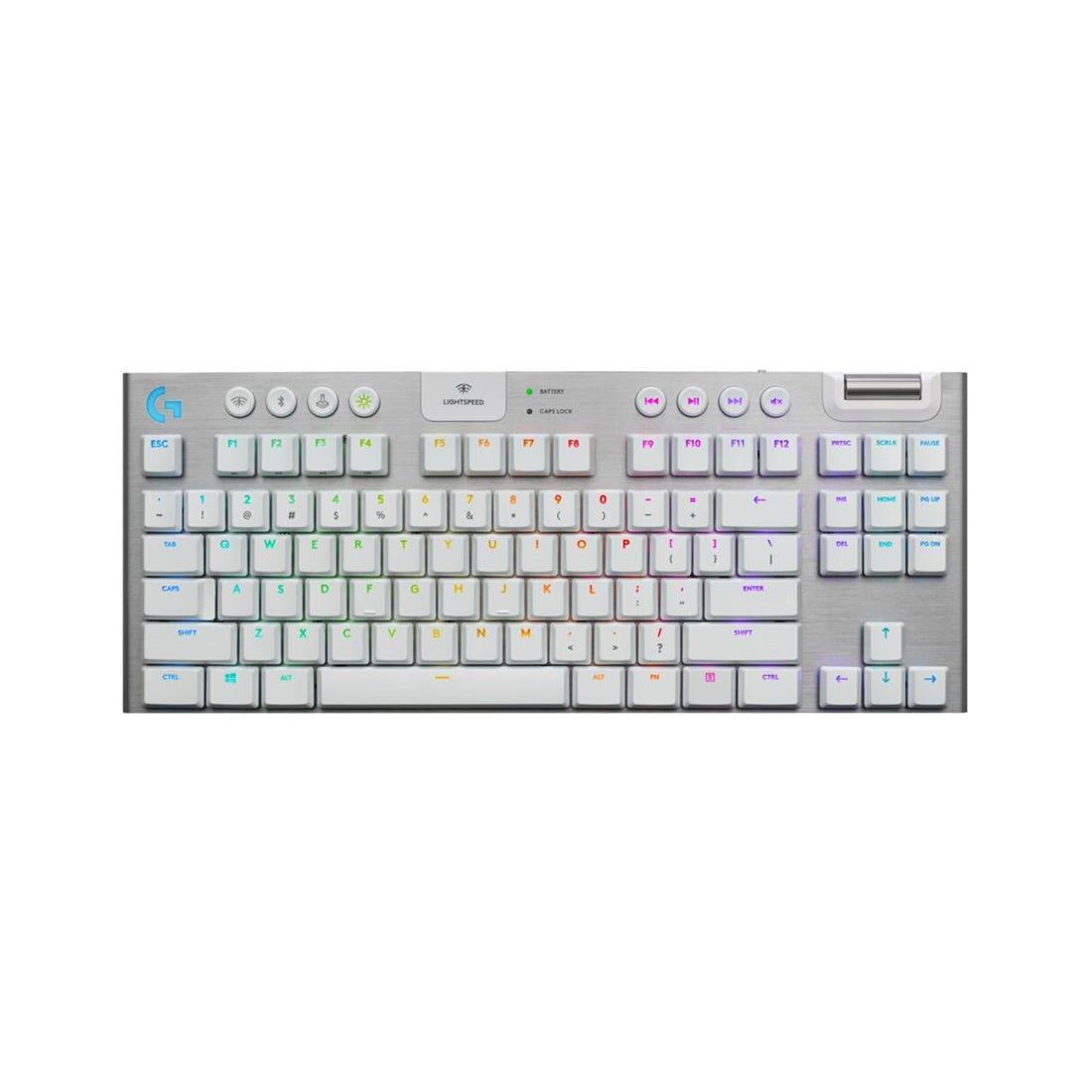 Teclado Gamer Logitech G915 Branco TLK Sem fio 920-009660 - Mega Market