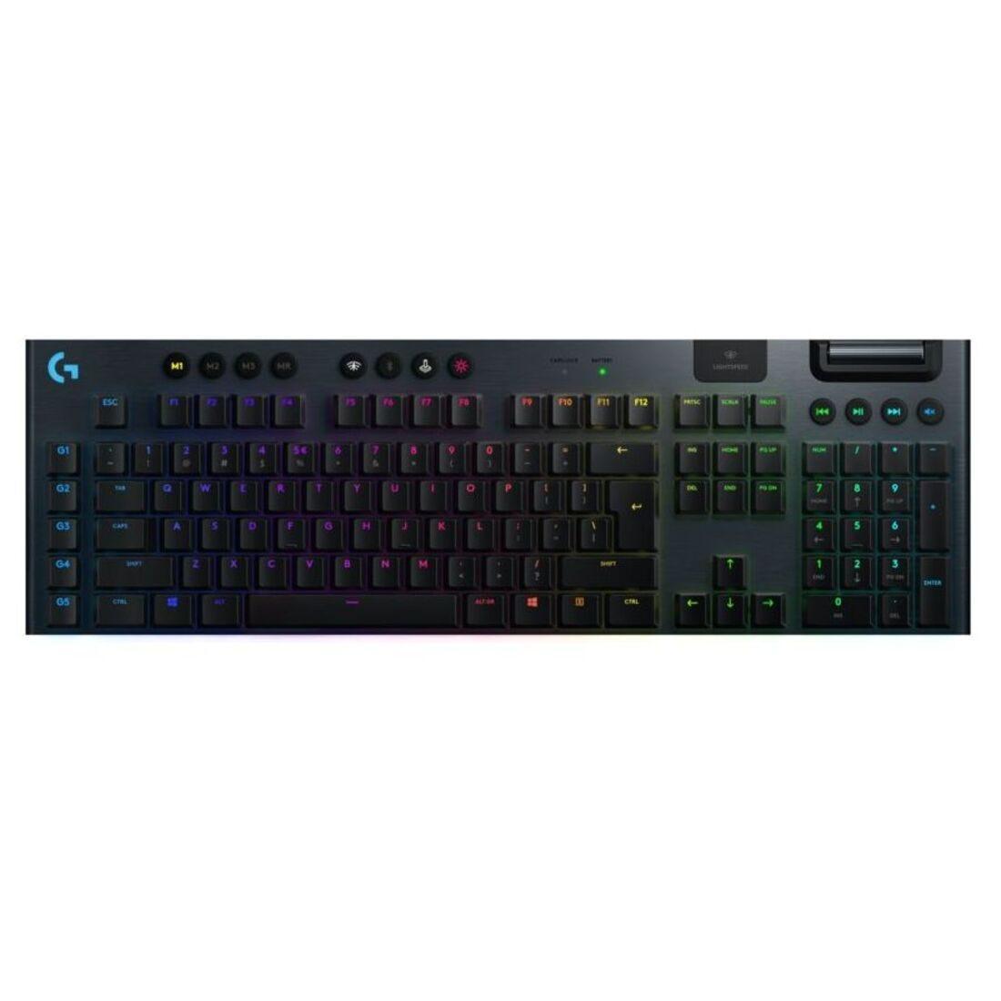 Teclado Gamer Logitech G915 Preto sem fio 920-008902 - Mega Market