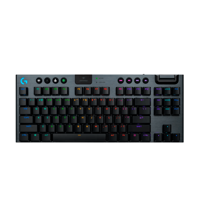 Teclado Gamer Logitech G915 X TKL Preto Sem Fio - 920-012715 - Mega Market