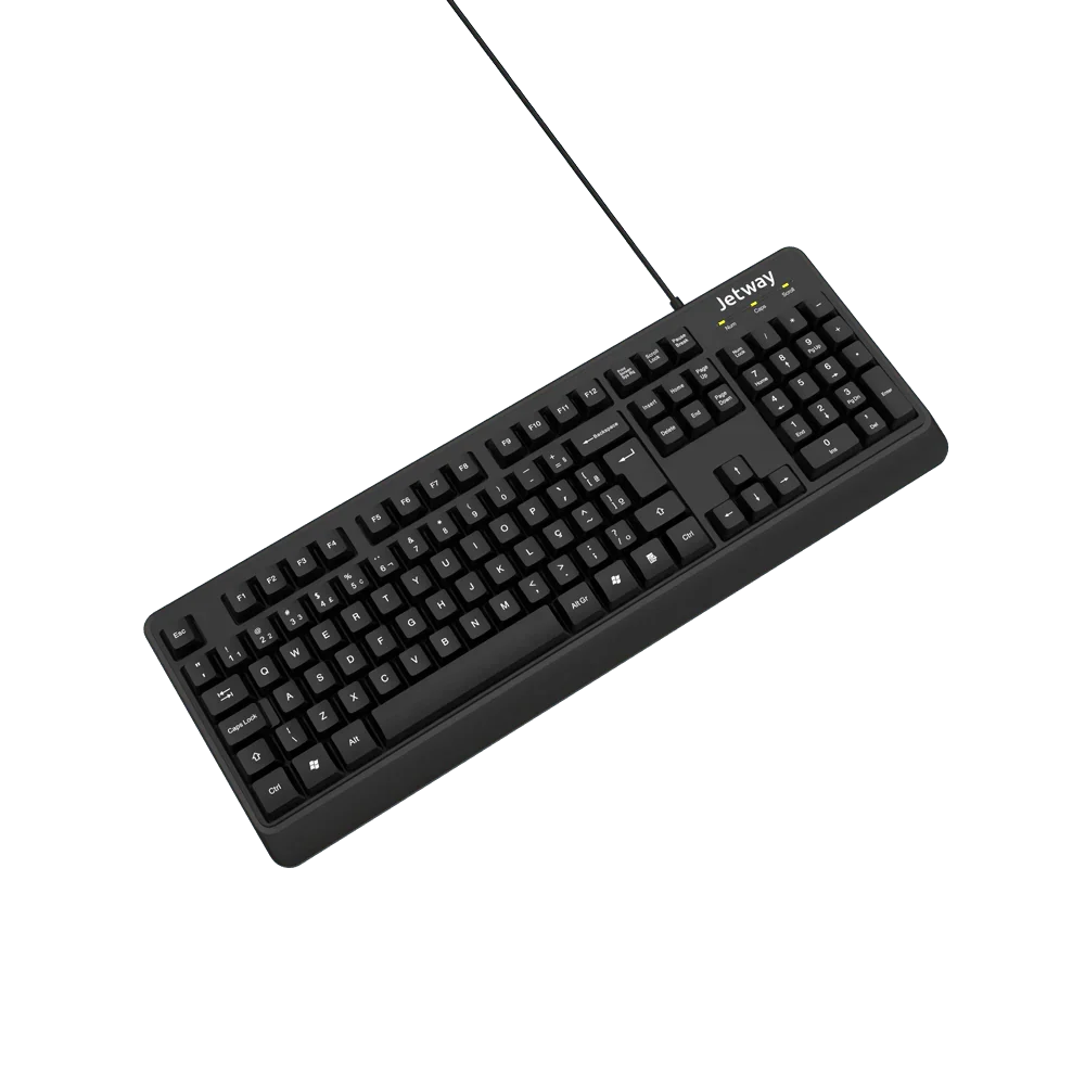 Teclado Jetway JMK-201 USB ABNT2 - 000415 – Mega Market