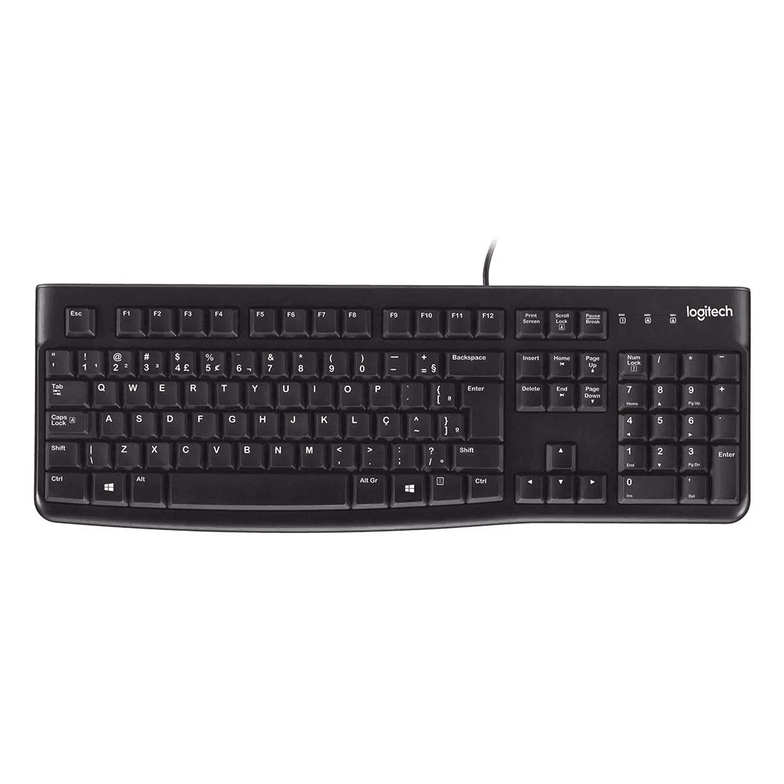 Teclado Logitech K120 Preto USB 920-004423-B - Mega Market